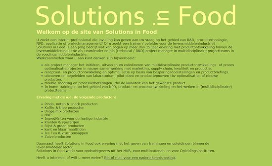 www.solutionsinfood.nl
